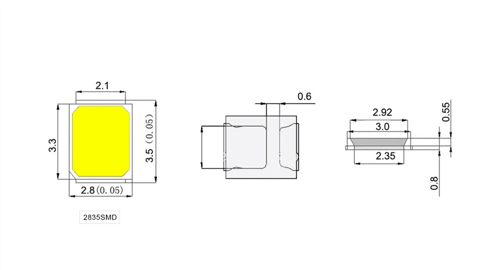 Светодиодные кристаллы SMD 100 1 Вт 3В 6В 9В 18В 30В цепочка ячеек светильник лого белого