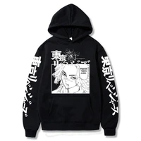 anime tokyo revengers printed hoodies harajuku sweatshirts loose long sleeve pullover print streetwear for men