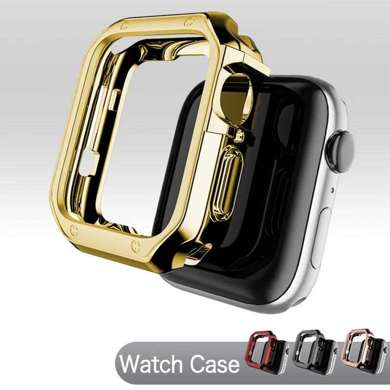

Чехол для часов TUP Watch для Apple Watch SE 40 мм 44 мм оболочка покрытие Прочный противоударный защитный чехол для Apple Watch серии 6 5 4 iWatch