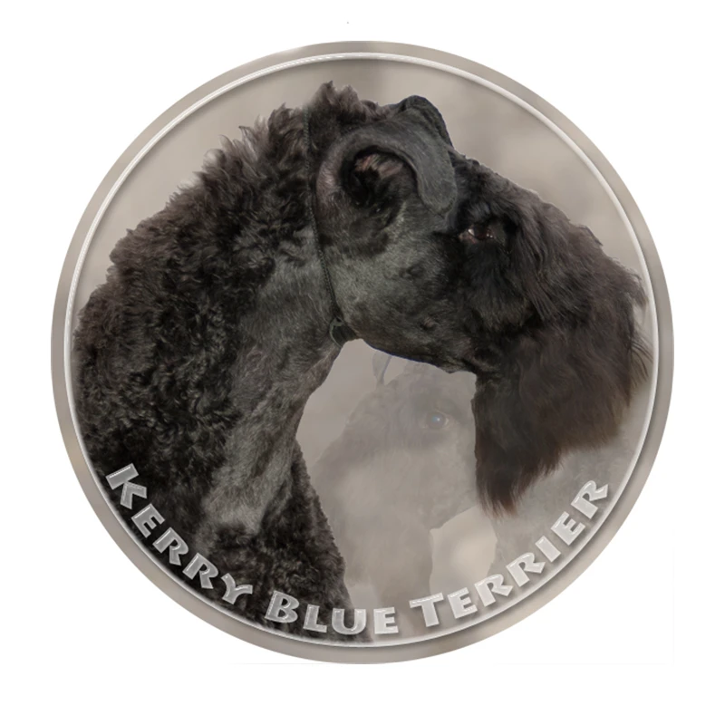 

S40391# Various Sizes PVC Decal Kerry Blue Terrier Dog Pet Animal Car Sticker For Bumper Rear Window Laptop Refrigerator Toilet