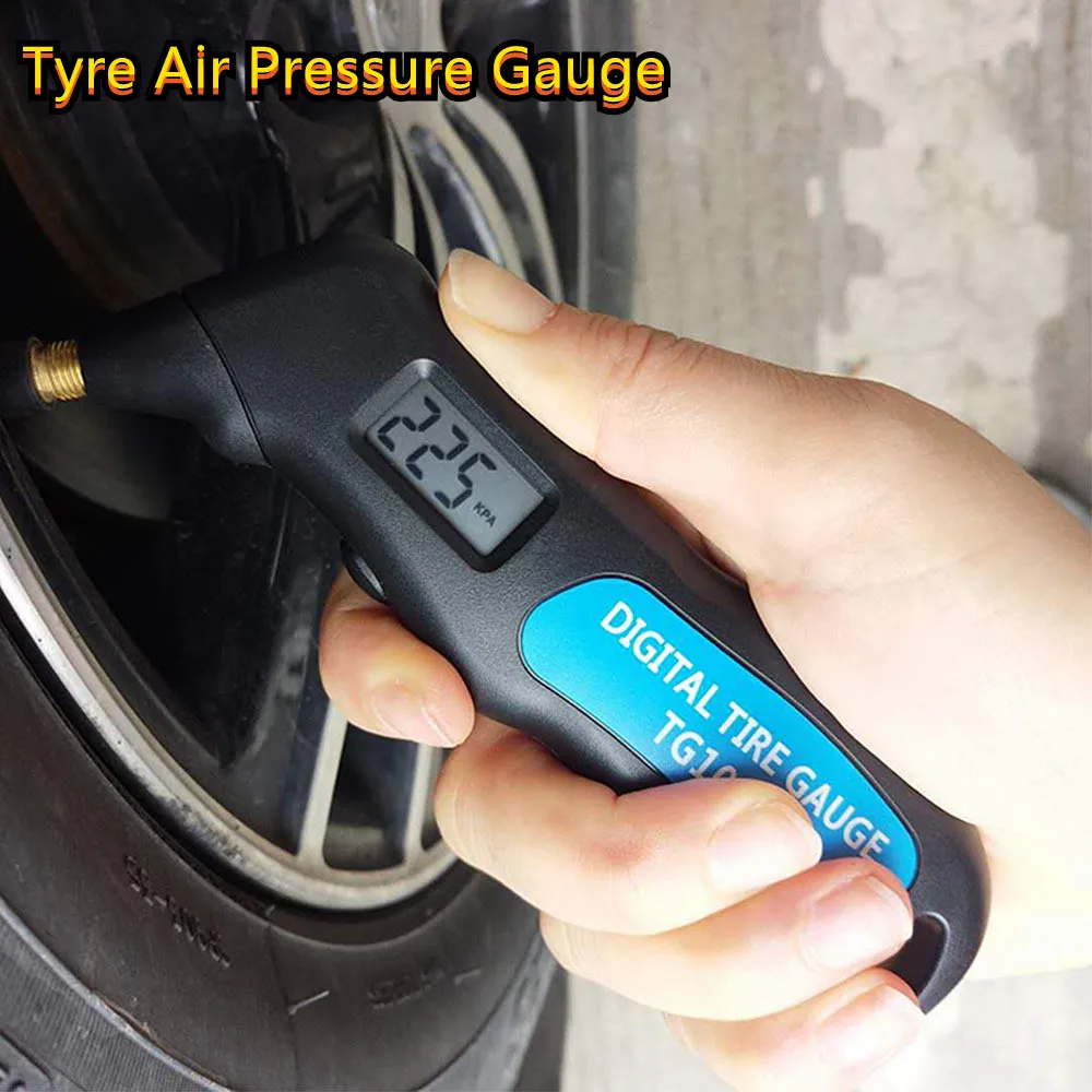 

Multifunctionl Tire Pressure Gauge Barometer LCD Display Air Gauge Barometer Tester For Car Truck Motorcycle Bike Scooter