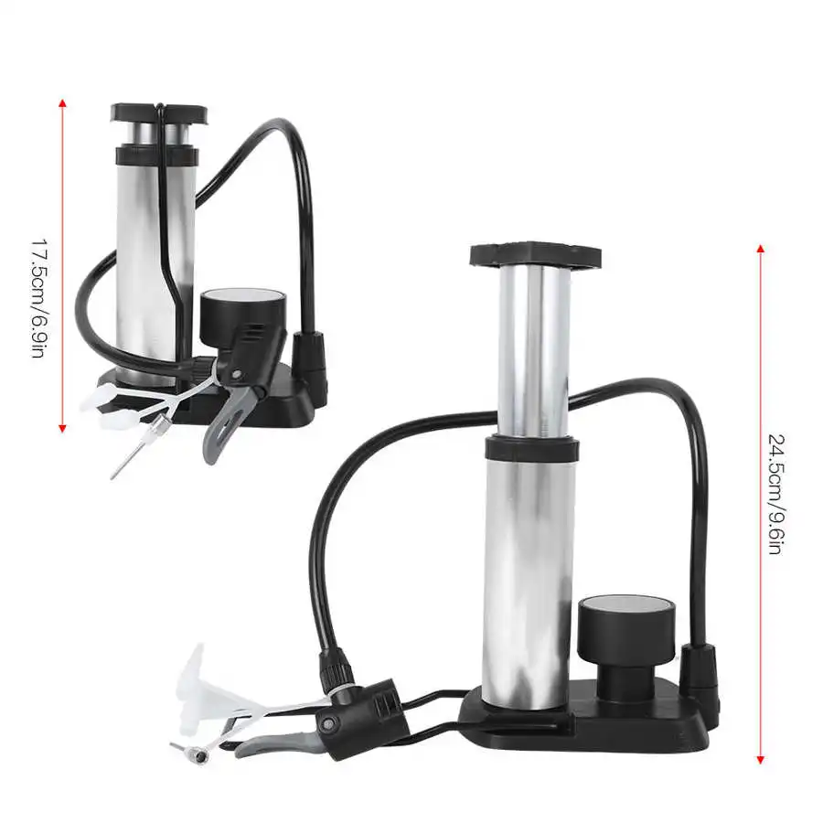 Велосипед Педальный насос мини переносной прочная Педаль тип надувной барометр