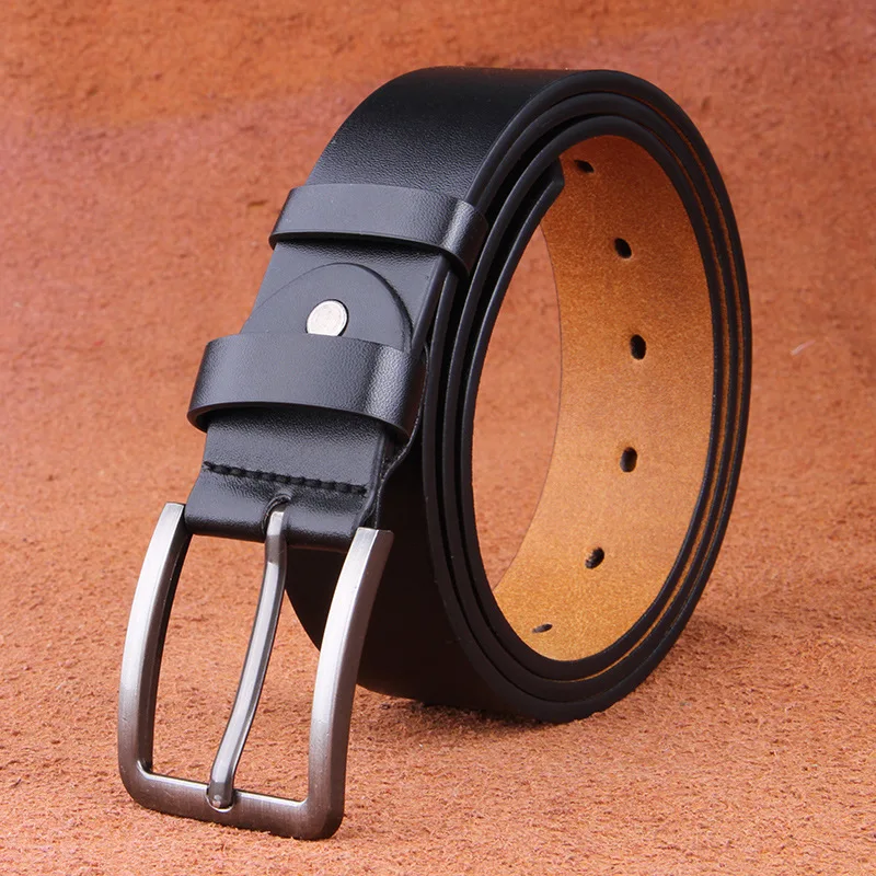 

Ремень мужской с пряжкой-иглой, модный пояс в Корейском стиле для брюк и отдыха, для мужчин среднего возраста, Прямая поставка