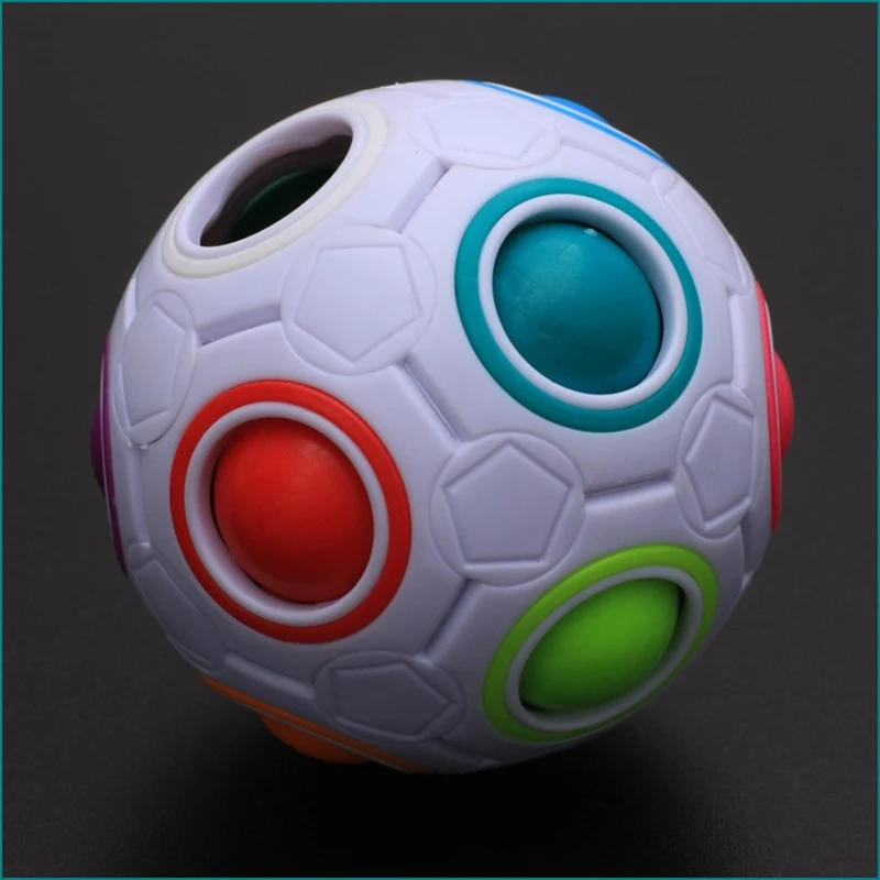 Горячие сферические магические Кубики Игрушки Новинка Радужный мяч Футбол