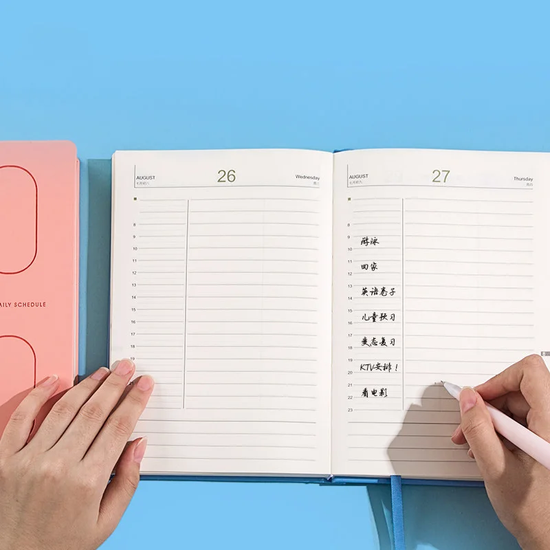 Agenda Diary 2020 Planner Organizer A5 Notebook and Journal Business Weekly Note Book Monthly Daily Plan Handbook Travel Notepad |