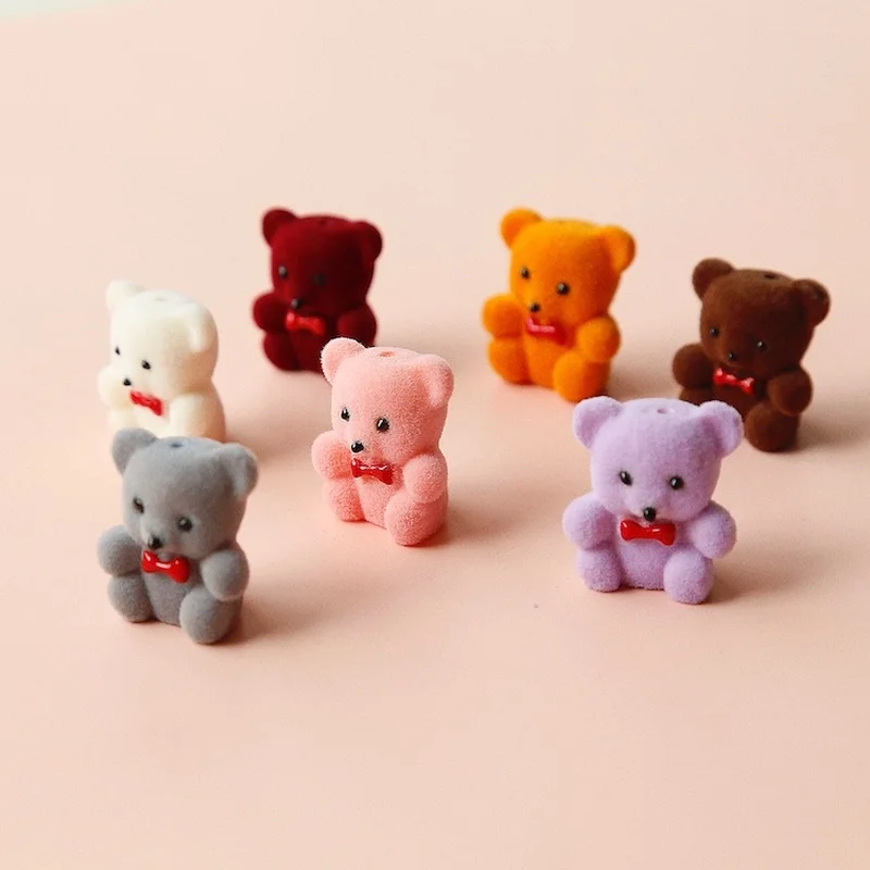 

Retro lovers strongly recommend flocking vintage bear cubs hand-made earring accessories