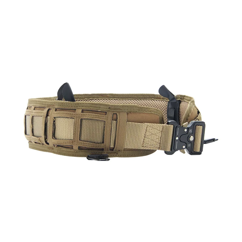 

Tactical Belt With Molle System Men Hunting Belt Protect Waist For Wargame Training Hiking Fishing Waist Accessories