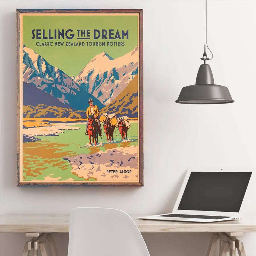 Городской дорожный постер ручная роспись туристические достопримечательности