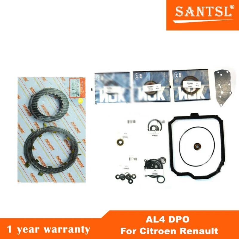 

AL4 DPO Automatic Transmission Master Rebuild Kit Overhaul Seals Clutchs Fit For Citroen Renault Peugeot 307 Car Accessories