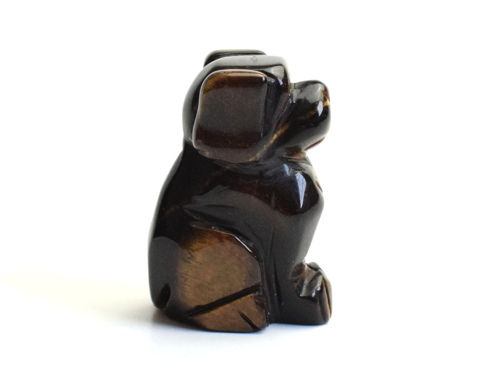 2 0 дюймов натуральная чакра тигровый глаз камень резной Кристалл Рейки Исцеление