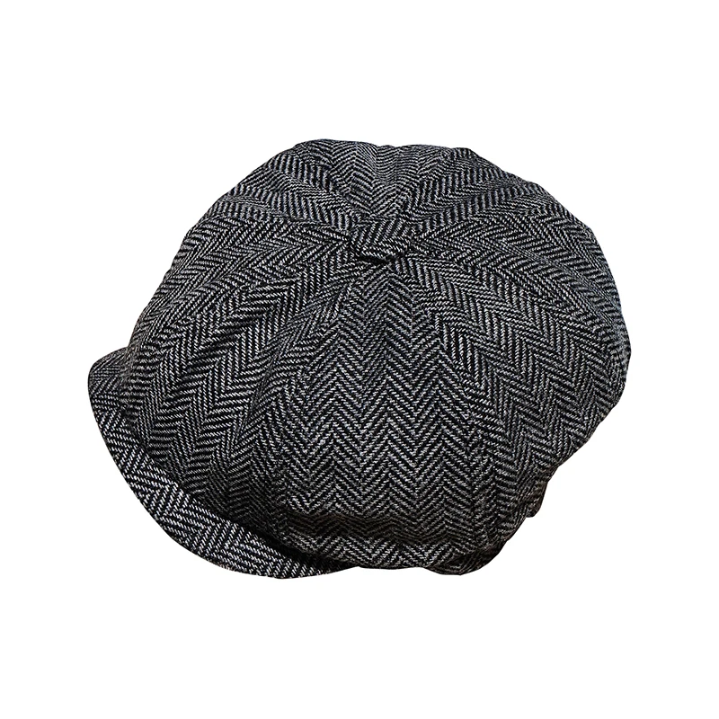 

CDC1 Classic Good Quality Vintage Herringbone 30% Wool Cap 3 Colours