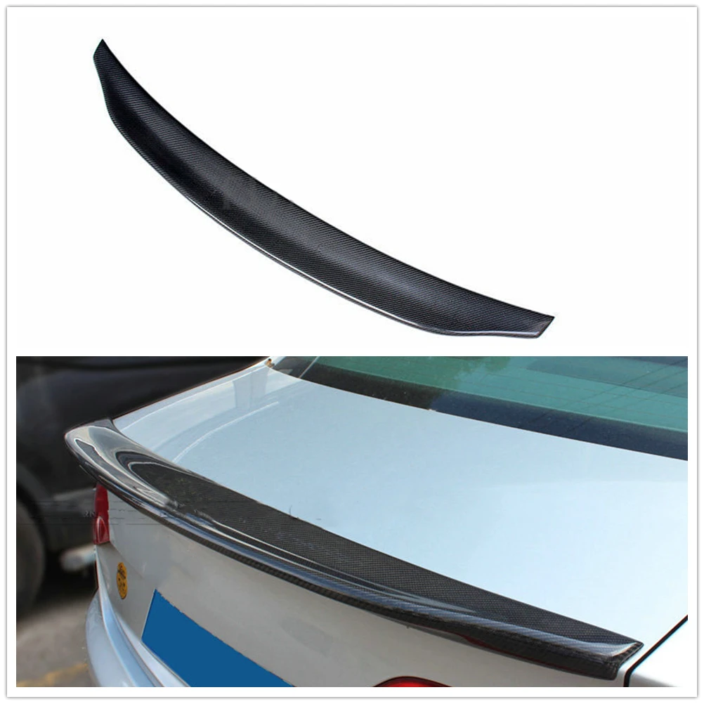 

Rear Spoiler Wing For Audi A4 B8 2009-2012 Caractere Style Carbon Fiber Car Tailgate Flap Decklid Trunk Lid Splitter Trim Lip