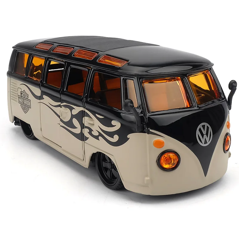 

MaiSto Volkswagen Bus 124 SAMBA Car Model Simulation Alloy Toy Car Model Boy Gift Adult Collection All Doors Can Be Opened