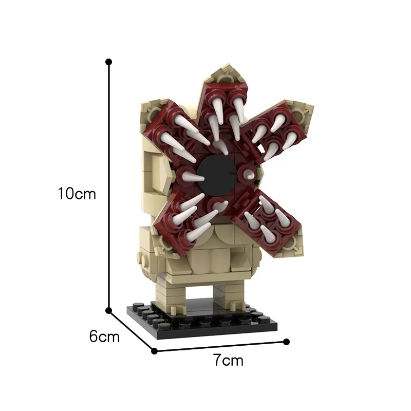

DemogorgonING Brickheadz Building Blocks Bricks Creative MOC Blocks Model Collection Movies For Children Toy Gifts