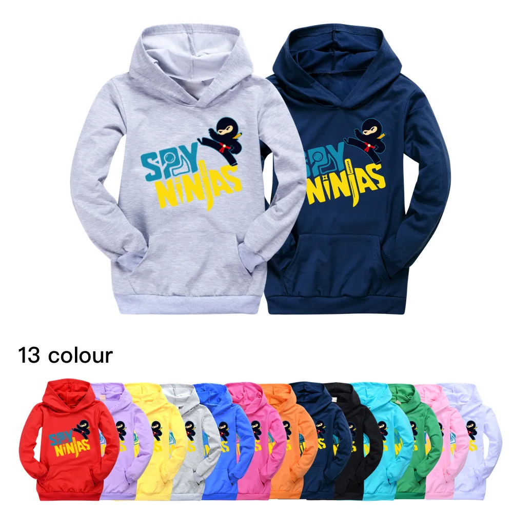 

Boy SPY NINJAs Teen Girls Clothing 3D Hoodies Cartoon Long Sleeve Children T-Shirts Spring Fall Kids Girls Tops Children Clothes