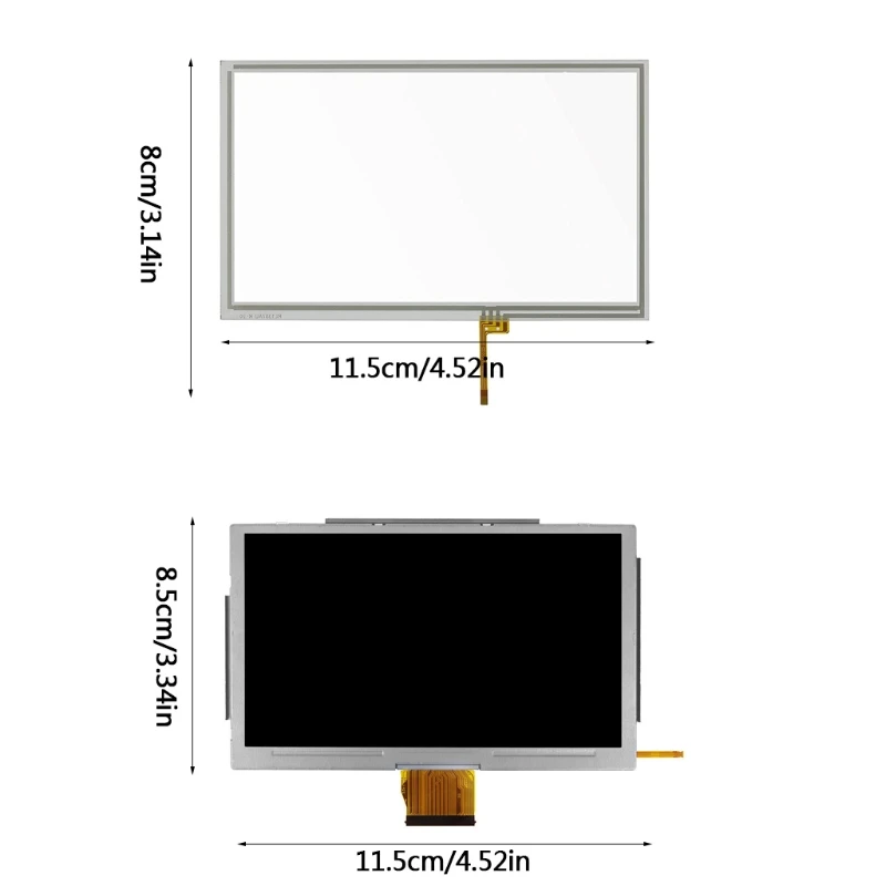 

Gamepad Replacement LCD Screen Compatible with WIIU Console Display Assembly N0PB