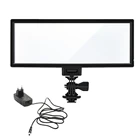 Светодиодсветильник Viltrox L132T для камеры, двухцветный ЖК-дисплей с регулируемой яркостью, тонкий DSLR + адаптер питания переменного тока для цифровых зеркальных камер Canon, Nikon, DV