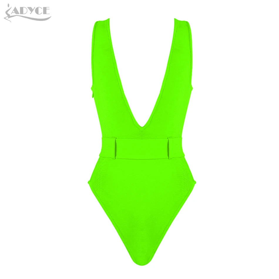 ADYCE 2019 новый летний Зеленый Розовый Красный бандажный купальник сексуальный