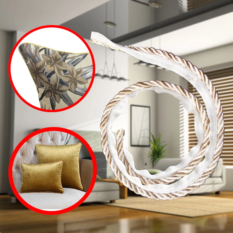 

1m European-style Boutique Roll Rope Wrapping Curtains Sofa Cushion Cushion Pillow Lace Decorative Rope Sofa Cushion Accessories