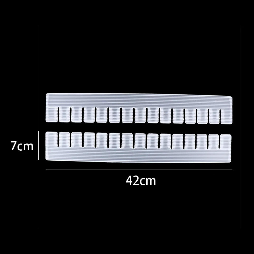 

2Pcs Plastic DIY Grid Drawer Separator Divider Household Necessities Underwear Sock Storage Organizer Divider (Color: White)