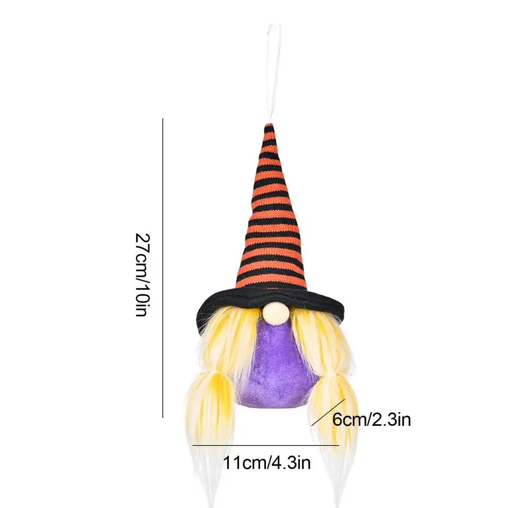 

Halloween Gnome Faceless Doll With Light Handmade Scandinavian Plush Doll Ornaments Halloween Christmas Decor Gifts