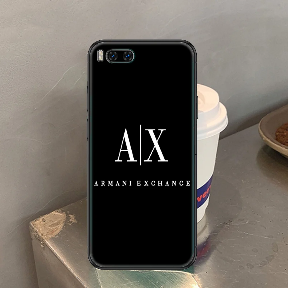 

fashion-armanis-brand Phone case For Xiaomi Mi Max Note 3 A2 A3 8 9 9T 10 Lite Pro Ultra black luxury back trend shell pretty