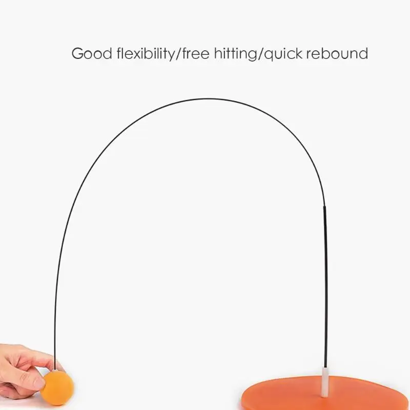 Портативный Настольный тренировочный инструмент для тенниса мягкий вал
