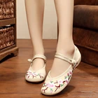 Китайская обувь; Женская Повседневная парусиновая обувь на плоской подошве с традиционной вышивкой в стиле старого Пекина