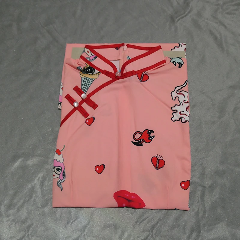 2021 милое розовое летнее платье для женщин женские Винтажные ботинки в китайском