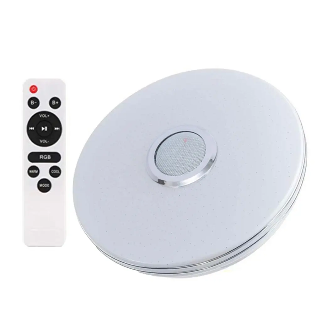 

Double Silver Wire 34cm Colorful APP 36w/72w+wireless Music+Infrared Remote Control Adjustable Brightness Ceiling Lamp