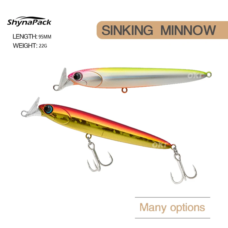 

Рыболовная приманка, 95 мм, 22 г, 9 цветов