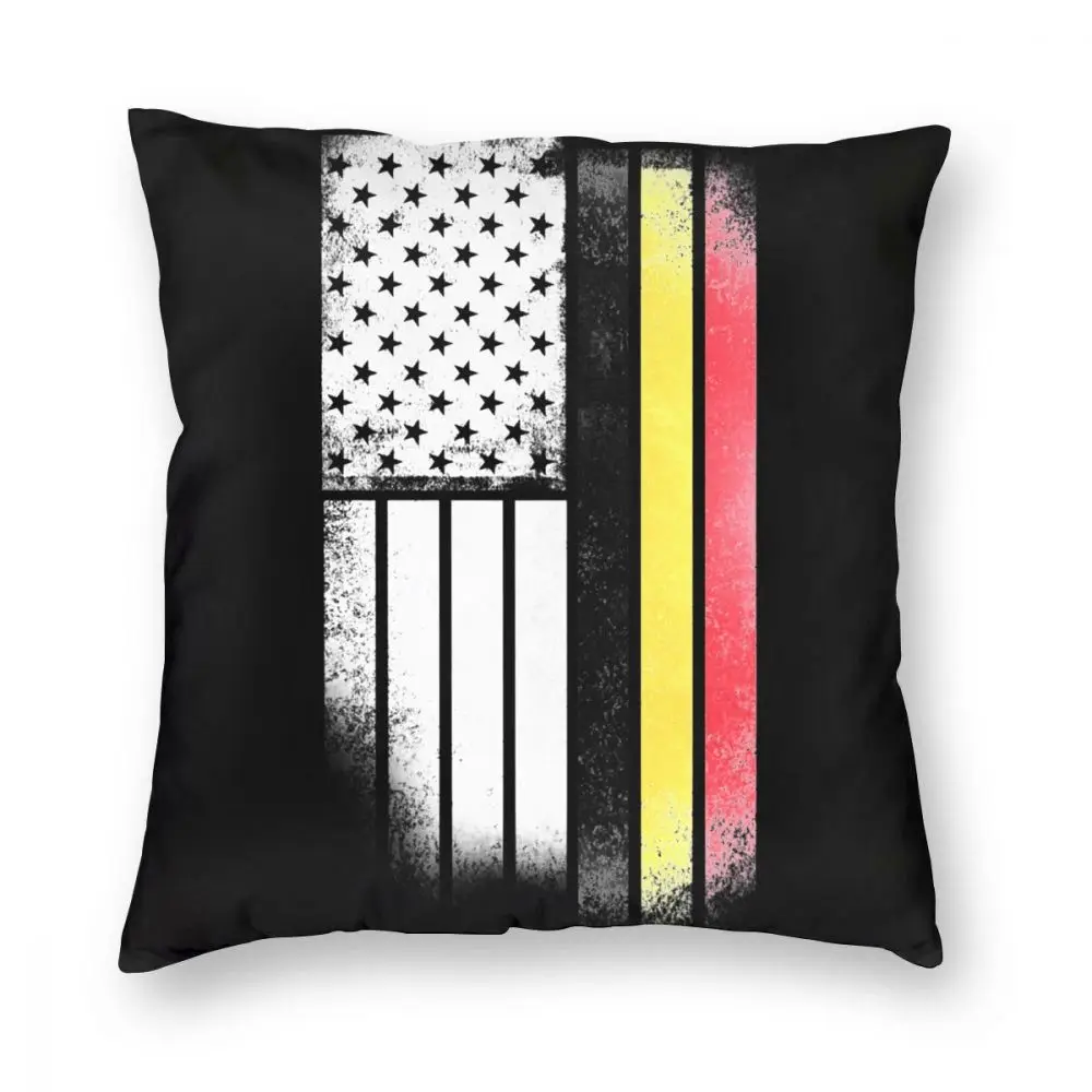 Бельгийская американский флаг квадратная Подушка Чехол Декоративная