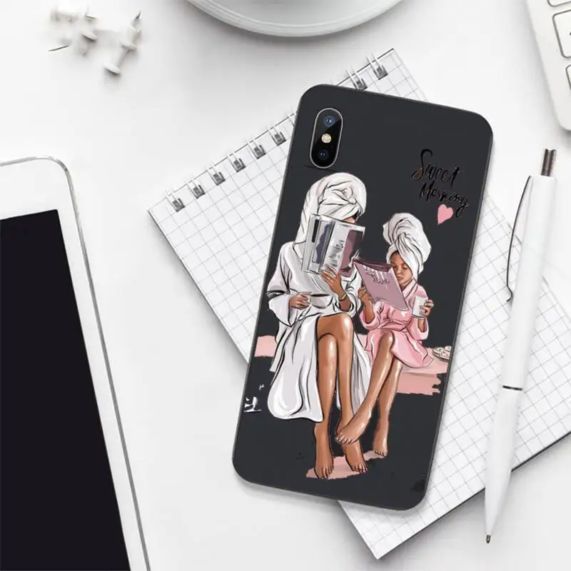 

Cute Baby Super Girl mom Love Phone Case for iPhone 11 12 pro XS MAX 8 7 6 6S Plus X 5S SE 2020 mini