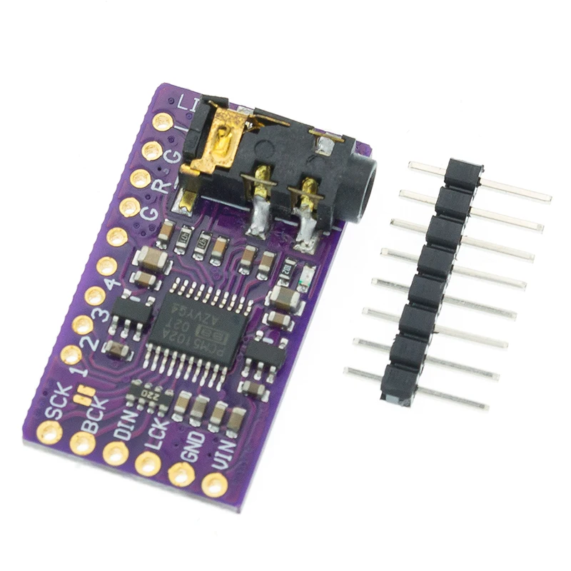 Интерфейс I2S PCM5102A DAC аудио декодер GY PCM5102 плеер модуль для Raspberry Pi pHAT формат плата