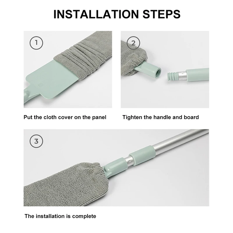 Удобный ложки с длинной ручкой щетка для пыли из нетканого материала пылевых