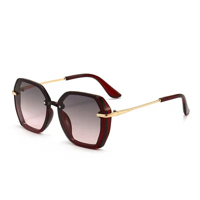 

Big-framed Sunglasses For Men And Women Polygon Sunglasses Korean Fashion Street Photography Style Multicolor Glasses 2021