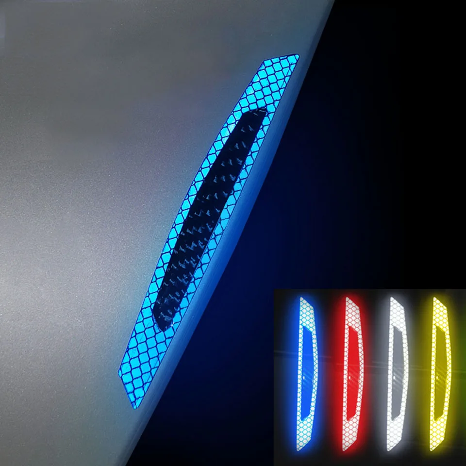 4 шт. 5D углеродного волокна стикер на дверь автомобиля анти-столкновения s и