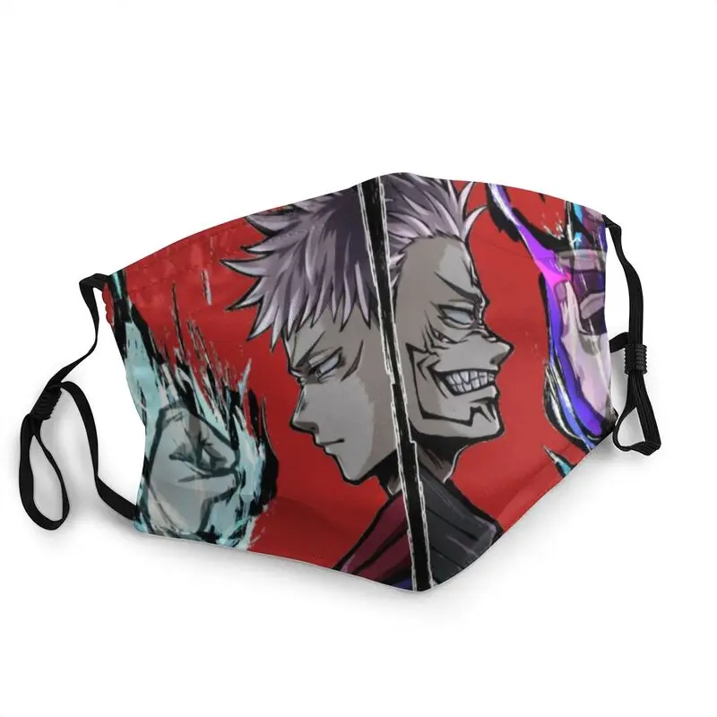 

Моющиеся Юдзи Itadori и Sukuna ре Для мужчин уход за кожей лица маска Jujutsu кайсен маска Для мужчин Для женщин против пыли защитный респиратор рот му...