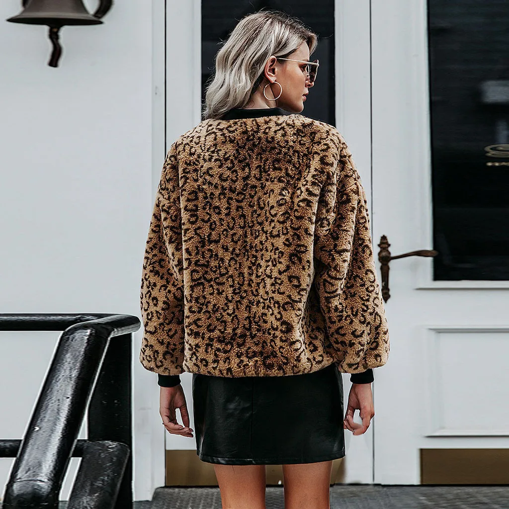 Женское пальто из искусственного меха зима 2019 шерстяное модные женские