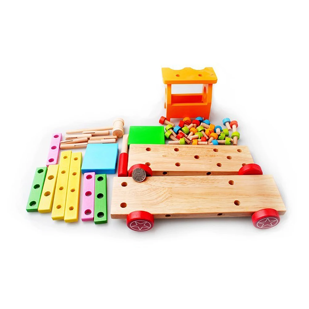Игрушки для детей Детские Обучающие деревянные игрушки разборки гайки