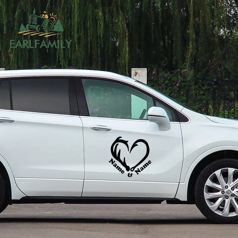 EARLFAMILY 58 см x 54 9 Олень Рог рыба крючок наклейка дизельный грузовик дверь забавная