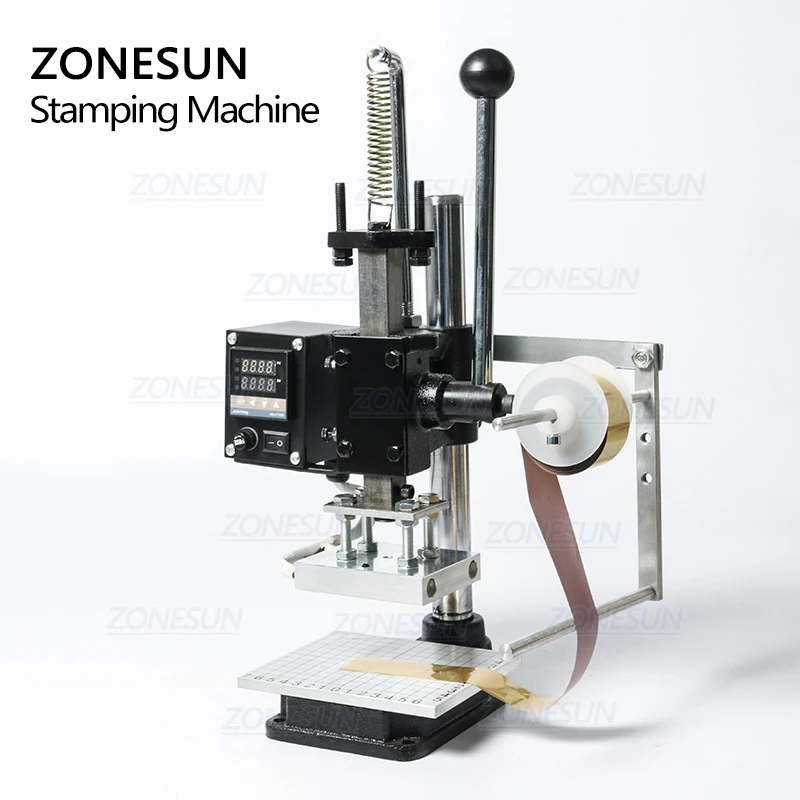 Zonesun многофункциональная машина для горячего тиснения фольгой кожа штанцевый