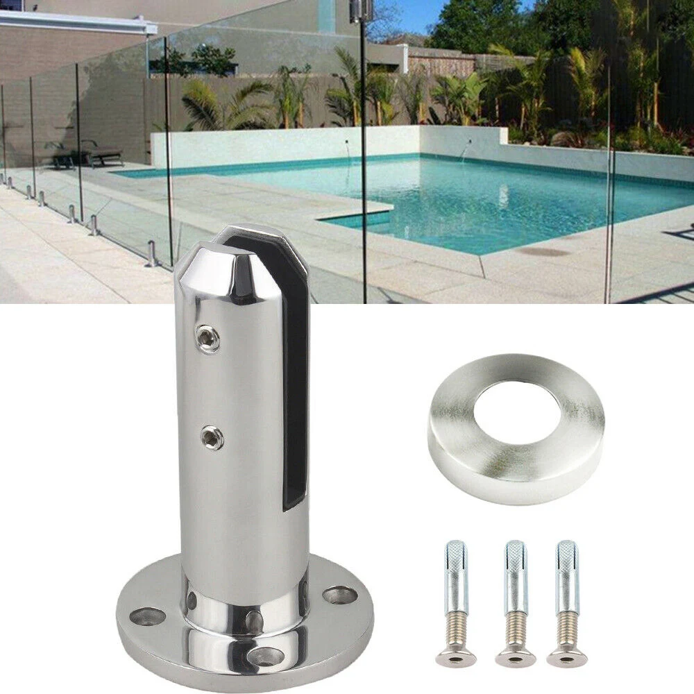 

Standing Glass Clamp Durable High Quality Stainless Steel Handrail Balustrade Fence Home Swimming Pool Fence Stairs Pool Clamp