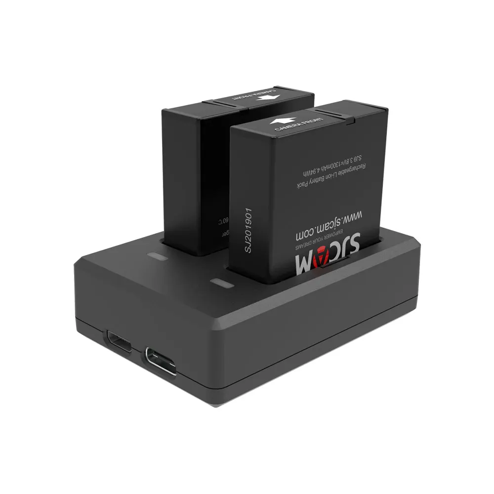 SJCAM SJ9 оригинальные аккумуляторные батареи 1300 мАч и два порта зарядное устройство