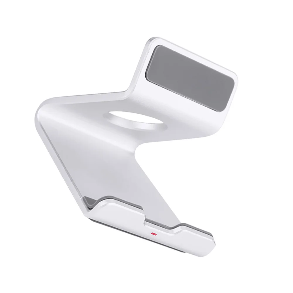 

1pc Aluminum Alloy Phone Storage Stand Phone Bracket Novel Phone Rack (Silver)