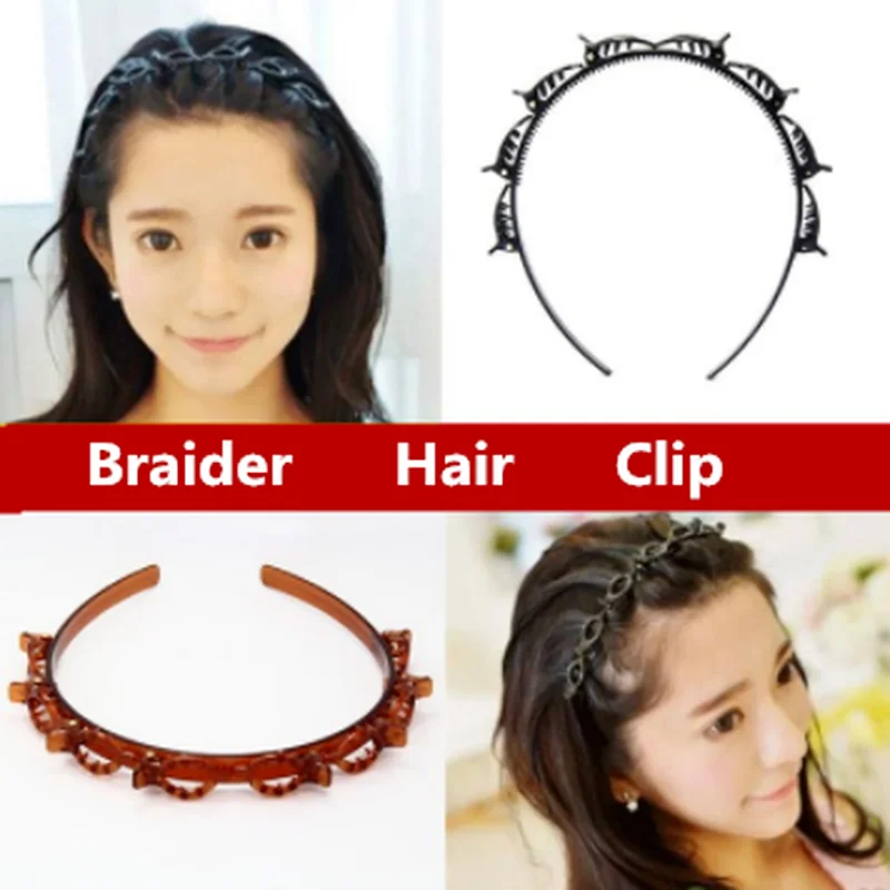 

Fashion Braider Hair Clip for Women Hairpin for Hair Girl Bring Hair Hoop Multi-storey Wisp Air Weave Head Hoop Styling Tool 1PC