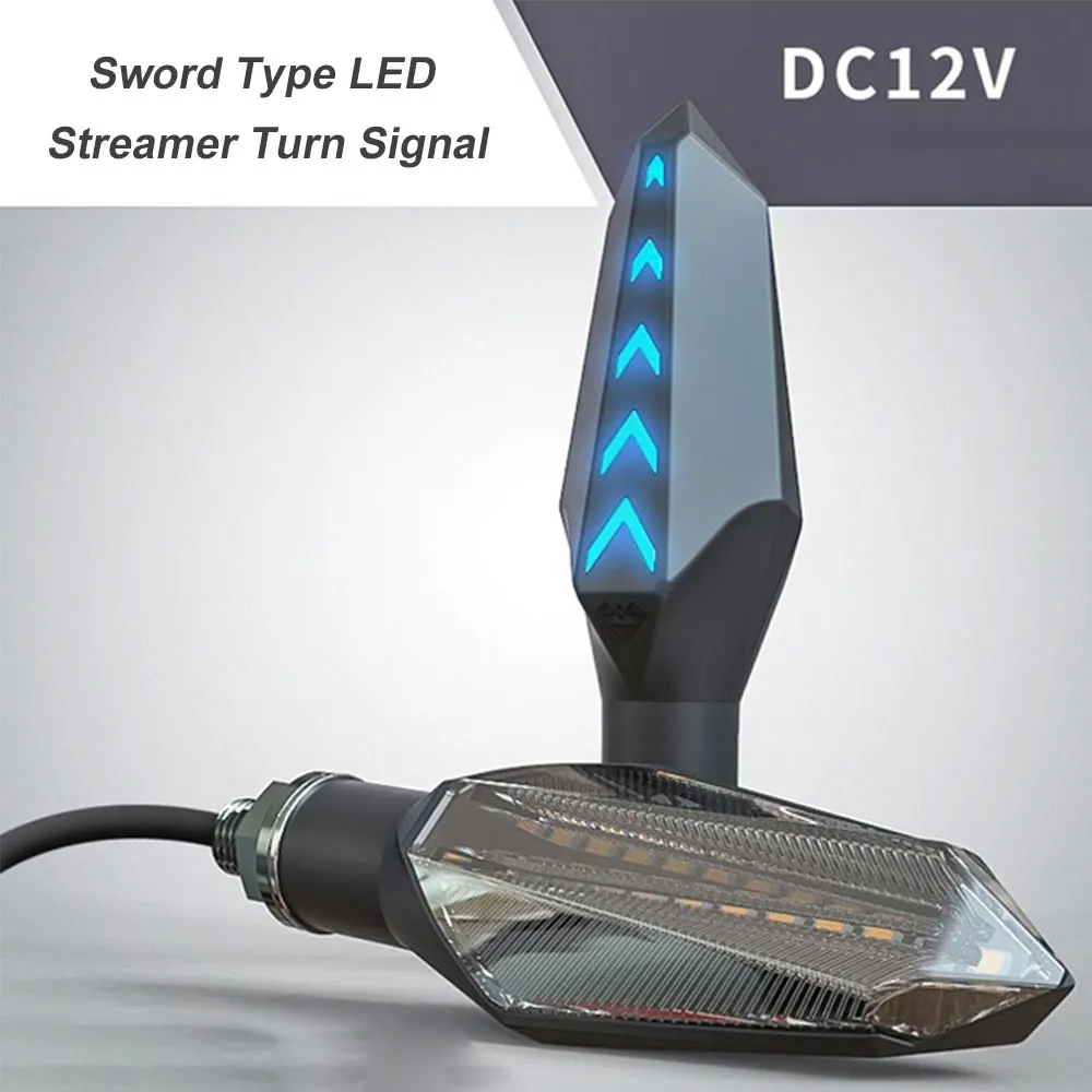 Черный Задний светодиодный светильник для мотоцикла желтый + синий с