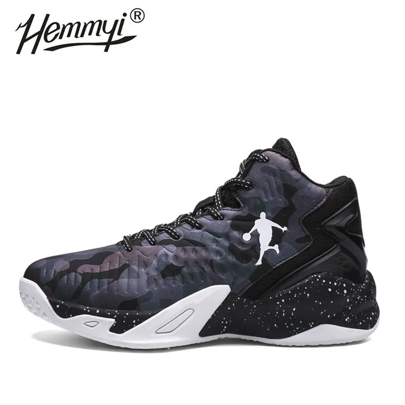 Camouflage Hemmyi Новая мужская обувь с высоким берцем Jordan Баскетбольная обувь унисекс подушки Кроссовки противоскользящие дышащие, для активного отдыха и спорта Для мужчин женская обувь - Цвет: Camouflage