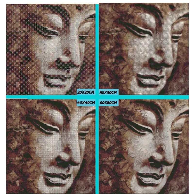 100% Full 5D Diy Daimond Painting &quot Buddha&quot 3D Diamond Round Rhinestones Diamant Embroidery Religious Icon | Дом и сад