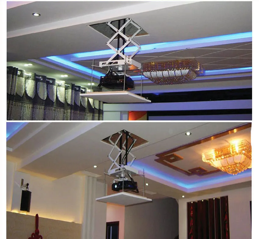 Подъемный кронштейн для проектора 100 см Электрический Потолочный кинотеатра